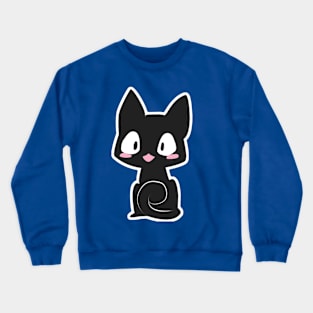 Kawaii Black Cat Crewneck Sweatshirt